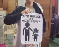 The Childrens Movement for Civic Awareness launch assembly conducted by std VIII students